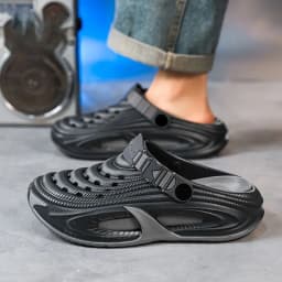 Mens Summer Clogs Thick Sole Outdoor Beach Slides Non-slip Closed Toe Slippers For Men Women Driving Shoes Breathable Outdoor