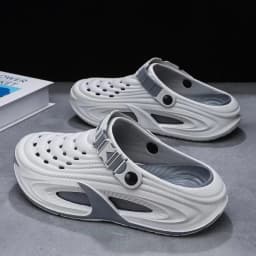 Mens Summer Clogs Thick Sole Outdoor Beach Slides Non-slip Closed Toe Slippers For Men Women Driving Shoes Breathable Outdoor