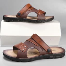 Fashion Casual Men's Sandals Summer Slip On Sandals Men Classic Beach Shoes For Men Outdoor Leather Sandals Male Slippers
