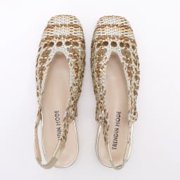 Trendin Mode Women Braided Pointed Toe Slingback Fashion Flat Bottom Elastic Backstrap Sandals