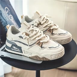 1 Pair of Men's Sports and Casual Shoes, Outdoor Versatile Flat Shoes, Trendy Vacation Casual Shoes