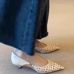 Spring New Arrival Sweet Elegant Shoes Women Low Heel Pointed Toe Soft Leather Women's Shoes Sandals Hollow Out  Single Shoes 2