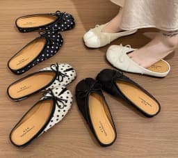 Fashion Butterfly-knot Split Toe Slippers Women Tabi Ninja Ballet Flats Comfortable Walking Loafers Ladies All-match Mules Shoes