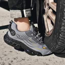 Men's Military Tactical Boots Army Boots Men Side Zipper Military Boots Men Anti-Slip Ankle Boots Work Safety Shoes Hiking Shoe