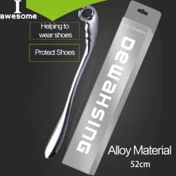 Professional Metal ShoeHorns Long Handle 52cm Length Alloy For Convenient Wearing Shoes Horn Leather High Heel Hanging Spoon