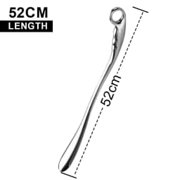 Professional Metal ShoeHorns Long Handle 52cm Length Alloy For Convenient Wearing Shoes Horn Leather High Heel Hanging Spoon
