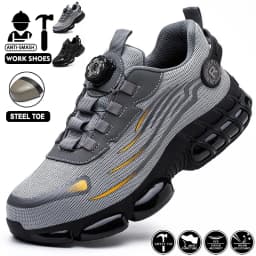 Steel Toe Puncture-Proof Safety Shoes Fashion Men's Shoes Impact-Resistant Multi-Functional Shoes Durable Protective Miner Boots