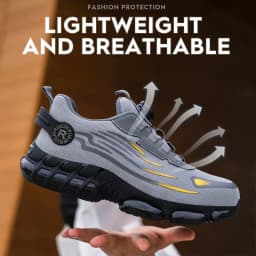 Steel Toe Puncture-Proof Safety Shoes Fashion Men's Shoes Impact-Resistant Multi-Functional Shoes Durable Protective Miner Boots