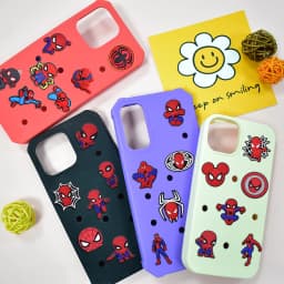 45-200pcs Mesuca Spider-Man PVC Shoe Charms Cartoon DIY Accessories Sandals Garden Shoes Buckle Decoration for Party Gifts