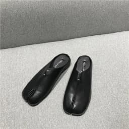 Tabi Ninja Moccasins Round Split Toe Retro Color Women Single Shoes Buckle Strap 2024 Spring Casual Soft Mary Janes Shoes