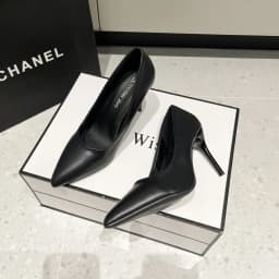Black High Heels Women Slim Heels Large Size Spring and Summer New All-in-one Pointed Work Career Single Shoes Zapatos De Mujer