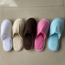 5Pairs/Lot Men Women Disposable Hotel Guest Slippers Cotton Slides Home Travel SPA Slipper Hospitality Cheap Indoor Slip-on