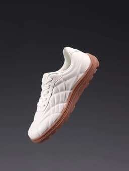 HOBIBEAR Women Wide Toe Box Sneaker Artificial Leather Barefoot Shoes Classic Sewing Thread Walking Lace Up Sneakers