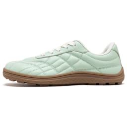 HOBIBEAR Women Wide Toe Box Sneaker Artificial Leather Barefoot Shoes Classic Sewing Thread Walking Lace Up Sneakers