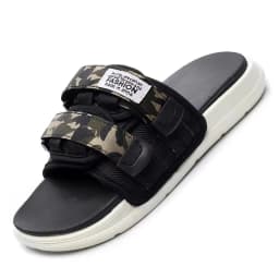 Summer Outdoor Men Slippers Fashion Hook&Loop Canvas Casual Couple Shoes Slip-on Beach Slippers Sandals Women Shoes Flip Flops