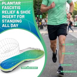 IFitna High Arch Support Orthopedic Sport Insole Plantar Fasciitis Relief Flat Foot Men Women Orthotic Insert Shoe Sole