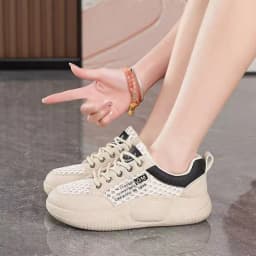 Girls' White Shoes Students' Thick Soled Height Increasing Outdoor Wear Sports Shoes Women' Clothing Matching Casual Board Shoes