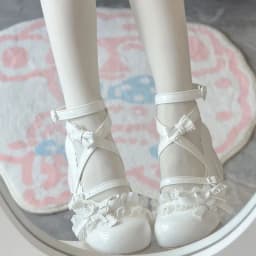 2026 New Butterfly-knot Lolita Women Mary Jane Shoes Elegant Round Toe Thick Heel Shoes Ladies Fashion Dress Pumps