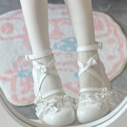 2026 New Butterfly-knot Lolita Women Mary Jane Shoes Elegant Round Toe Thick Heel Shoes Ladies Fashion Dress Pumps