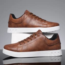 1 Pair of Minimalist Skate Shoes, Two Colors Available, Versatile and Comfortable, Plus Size Lace-Up, Soft Sole Lightweight, All