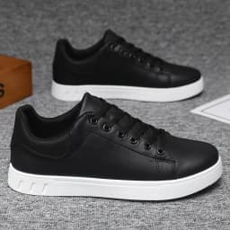 1 Pair of Minimalist Skate Shoes, Two Colors Available, Versatile and Comfortable, Plus Size Lace-Up, Soft Sole Lightweight, All