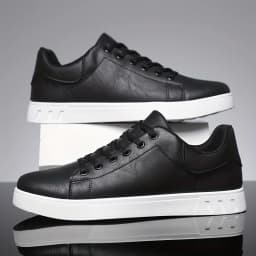 1 Pair of Minimalist Skate Shoes, Two Colors Available, Versatile and Comfortable, Plus Size Lace-Up, Soft Sole Lightweight, All