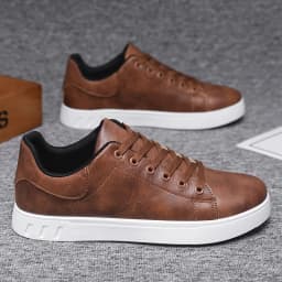 1 Pair of Minimalist Skate Shoes, Two Colors Available, Versatile and Comfortable, Plus Size Lace-Up, Soft Sole Lightweight, All