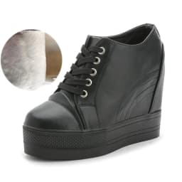 Autumn High Top Wedge Platform Sneakers Women Casual Shoes Hidden Heels Ladies Sneakers Women Shoes YYJ150