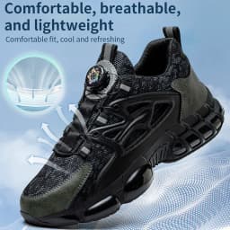 Foot Protection Work Shoes Men Anti-Smashing Puncture-Proof Multifunctional Shoes Men's Mining Boots All Season Men's Shoes