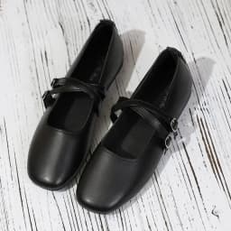 Classic Retro Mary Jane Flat Shoes Fashionable New Women'S Casual Shoes Square Toe Straight Buckle Shallow Mouth Work Shoes