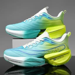 New Men's Carbon Plate Sneakers Outdoor Soft Sole Mesh Sports Shoes Running Shoes Light Anti-Slip Casual Couple Tennis Shoes