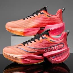New Men's Carbon Plate Sneakers Outdoor Soft Sole Mesh Sports Shoes Running Shoes Light Anti-Slip Casual Couple Tennis Shoes