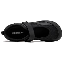 HOBIBEAR Women Barefoot Ballet Flats Hook-Loop Wide Toe Box Shoes Mesh Floral Weave Mary Jane Shoes