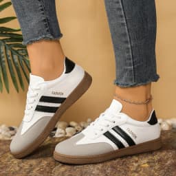 *2026 Spring Autumn Selling Elegant Casual Sports Shoes Women's Fashion New Round Toe Comfortable Thick Soled Flat Work Shoes