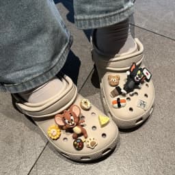 12Pcs/set Tom and Jerry set Anime Character for Cute Cartoon Shoe Charms Decoration Accessories for Classic Clog Festival Gifts