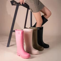 High-top rain boots, women's rain boots, lined adult outer wear, waterproof hiking boots, anti-slip shoes, durable sole