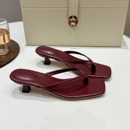 Women Clip Toe Slippers Summer Comfort Low Heel Slides Shoes Ladies Casual Dress Street Style Soft Sole Flip-flops