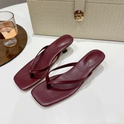 Women Clip Toe Slippers Summer Comfort Low Heel Slides Shoes Ladies Casual Dress Street Style Soft Sole Flip-flops