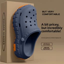 2026 New Thick soled perforated shoes for men's summer new trend slip resistant wear-resistant and odorless sandals for driving