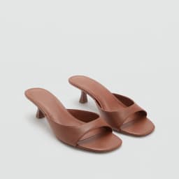 Retro Brown Designer Slides Women Beach Party Shoes Low Thin Heels Slippers Summer Square Toe Gladiator Sandals 35-42