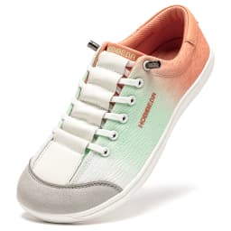 HOBIBEAR Mens Mesh Wide Toe Shoes Barefoot Slip On Sneakers Zero Drop Breathable Lightweight Walking Tie-dye Shoes for Unisex