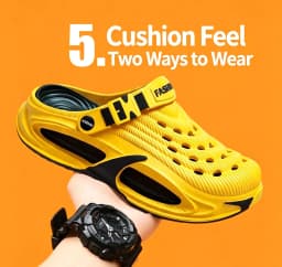 Men's Fashionable Breathable Sandals Summer Wear Thick Sole Anti-Slip Wear-Resistant Beach Sandals for Comfortable Footwear