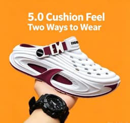 Men's Fashionable Breathable Sandals Summer Wear Thick Sole Anti-Slip Wear-Resistant Beach Sandals for Comfortable Footwear