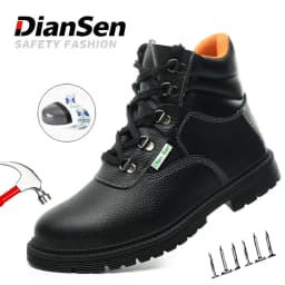 Work Waterproof Boots Steel Toe Men's Safety Shoes Anti-piercing Work Shoes Anti-smash Indestructible Footwear Safety Boots