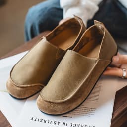 Men's Casual Loafers Fashion Walking Shoes Soft Leather Comfortable Half Slippers Breathable Driving Moccasins Outdoor Lazy Slip