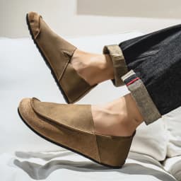 Men's Casual Loafers Fashion Walking Shoes Soft Leather Comfortable Half Slippers Breathable Driving Moccasins Outdoor Lazy Slip