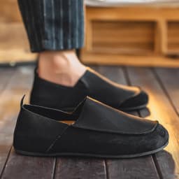 Men's Casual Loafers Fashion Walking Shoes Soft Leather Comfortable Half Slippers Breathable Driving Moccasins Outdoor Lazy Slip