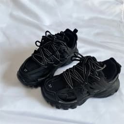 Brand Design Black Chunky Sneakers Unisex Fashion New Men's Dad Shoes Trendy Casual for Girls And Boys