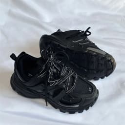 Brand Design Black Chunky Sneakers Unisex Fashion New Men's Dad Shoes Trendy Casual for Girls And Boys
