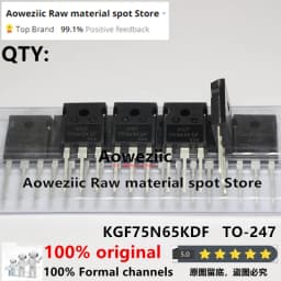 Aoweziic 2022+ 100% New Imported Original KGF75N65KDF-U/H KGF75N65KDF 75N65KDF TO-247 IGBT Pipe 75A 650V